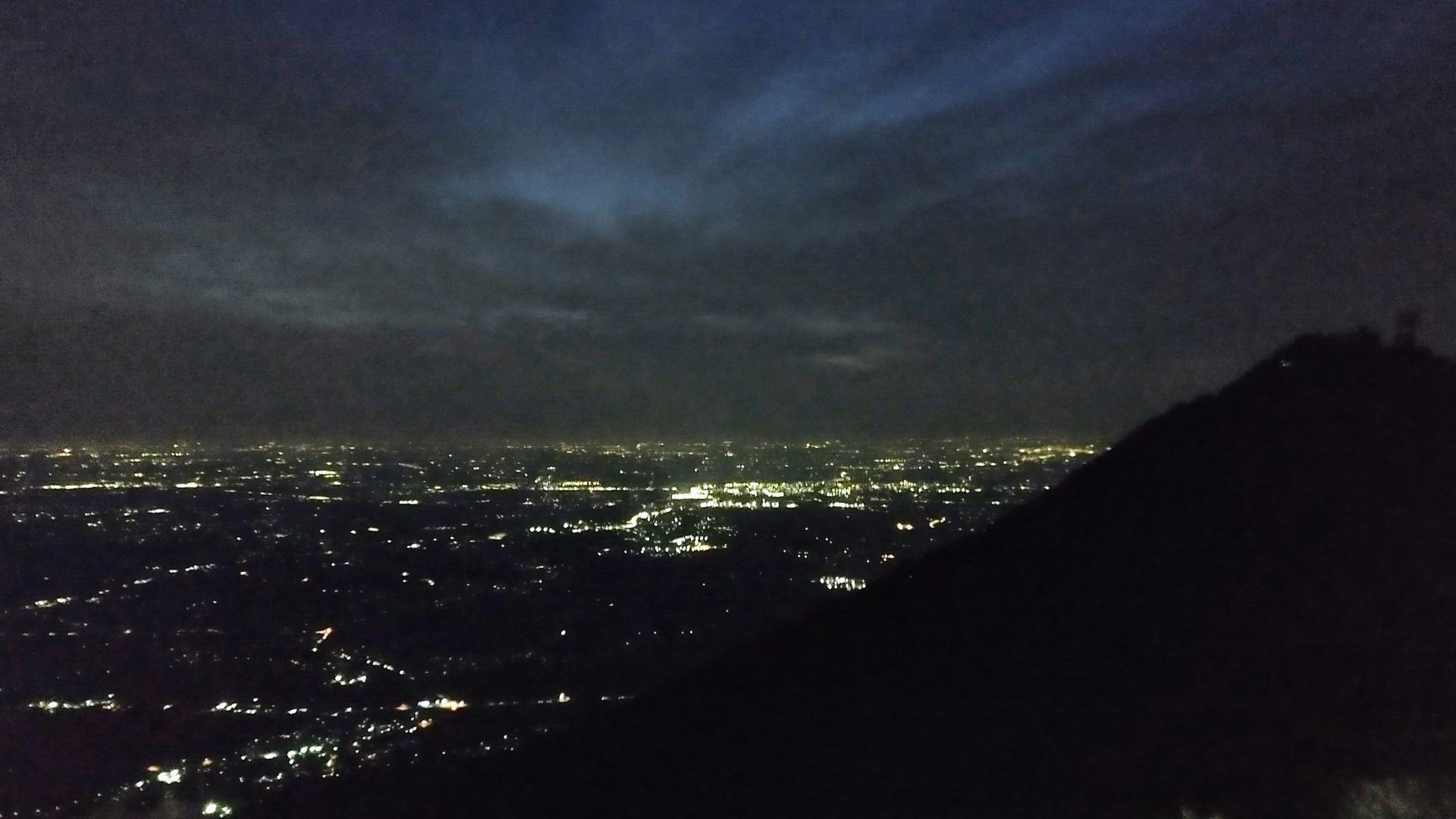 筑波山からの夜景